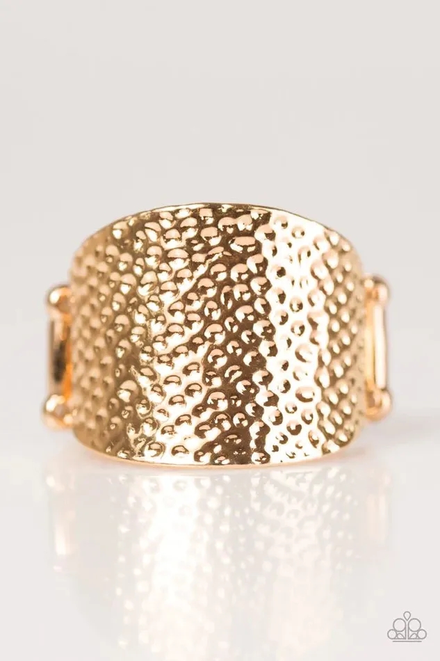 Rings Paparazzi Jewelry Paparazzi Ring Hammer It Home Gold