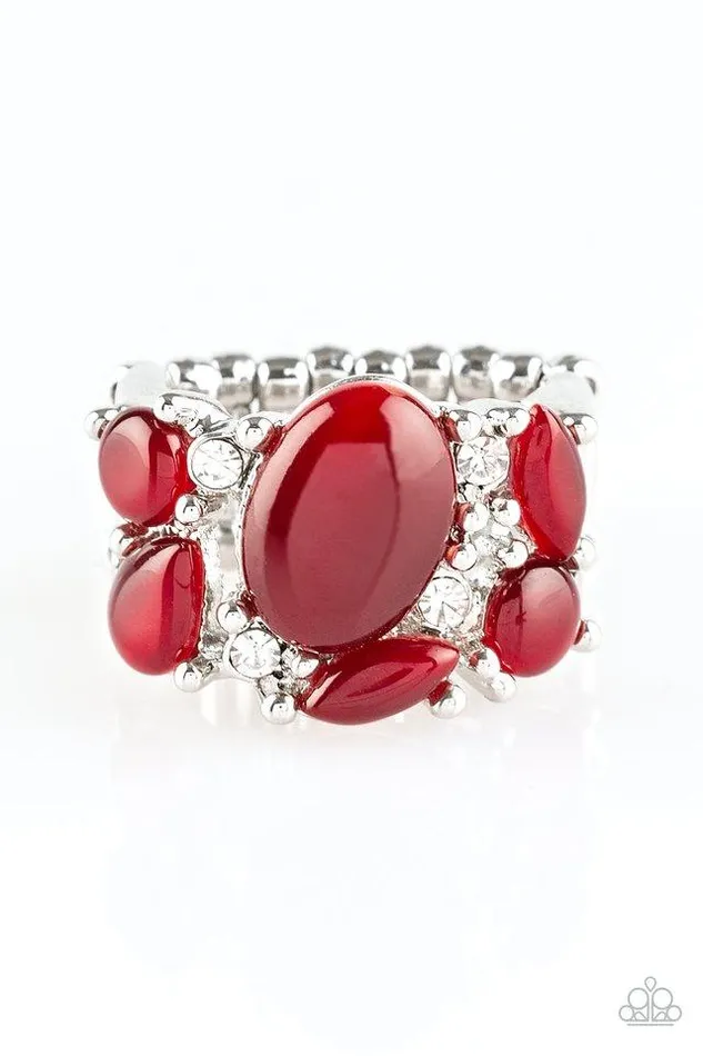 Rings Paparazzi Jewelry Paparazzi Ring Modern Moonwalk Red