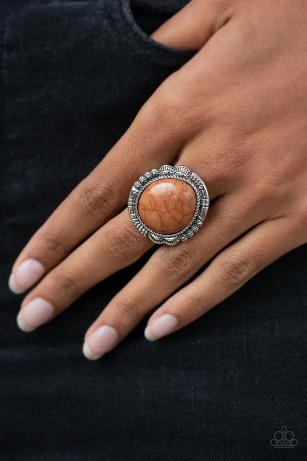Rings Paparazzi Jewelry Paparazzi Ring Salt of the Earth Brown
