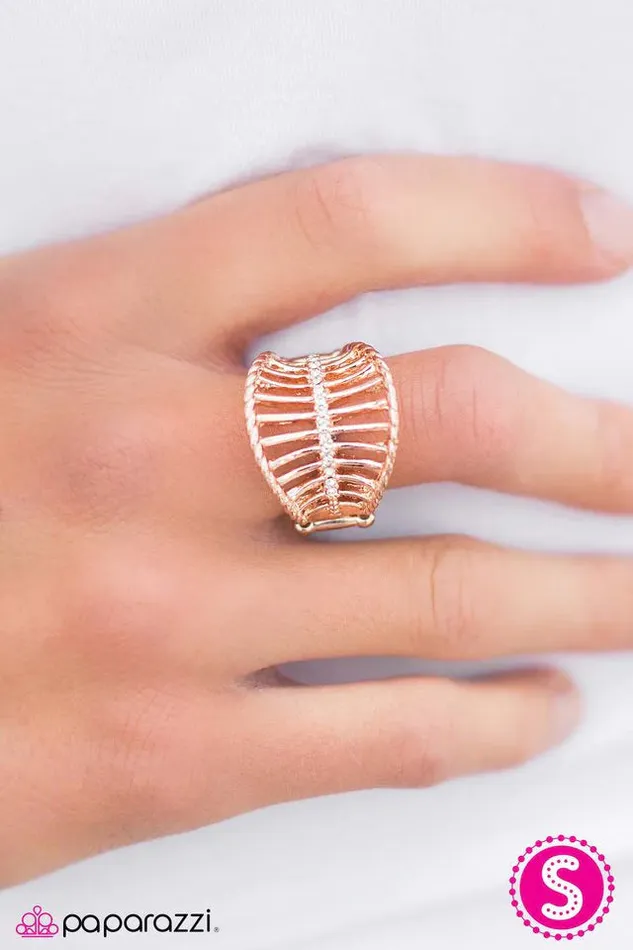 Rings Paparazzi Ring Diamond Corsets Gold Paparazzi Jewelry