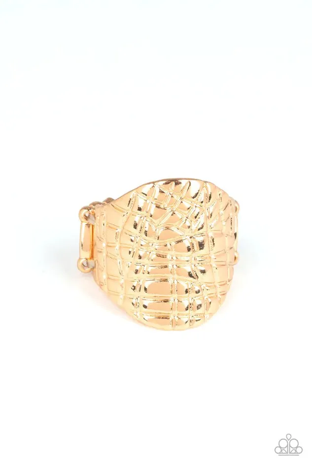 Rings Paparazzi Ring Metal Jungle Gold Paparazzi Jewelry