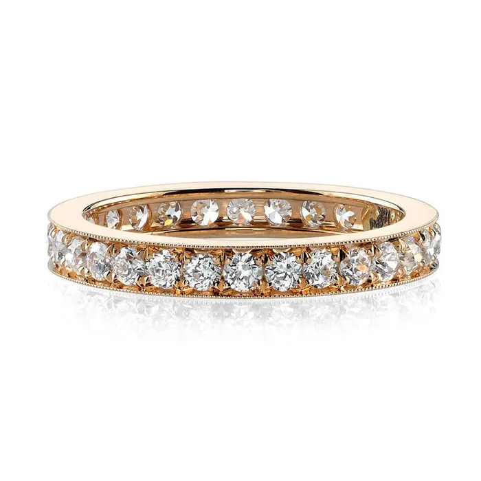 Rings Single Stone 18K Rose Gold Small Carmela Band Single Stone