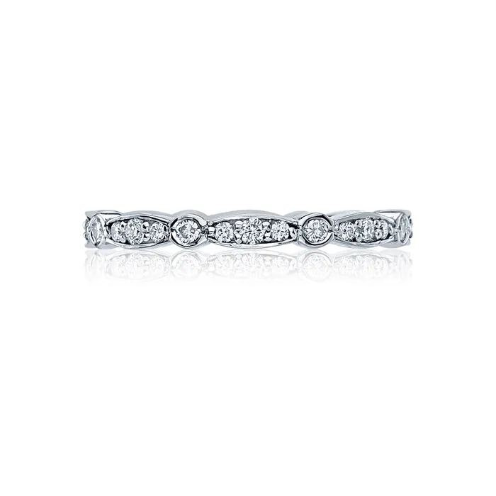 Rings Tacori Sculpted Crescent 18K White Gold Diamond Wedding Band Tacori Rings Tacori Sculpted Crescent 18K White Gold Diamond Wedding Band Tacori