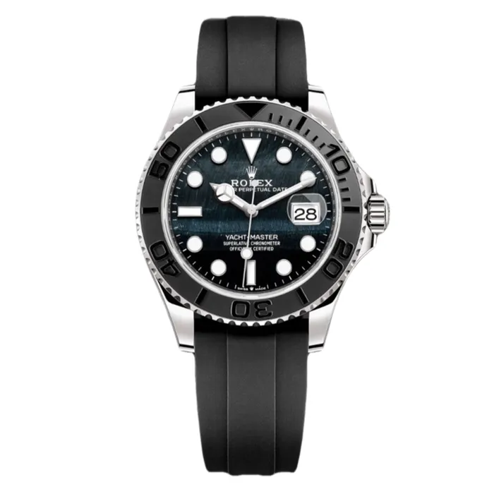 Rolex Bracelets Rolex Yachtmaster 42mm Ref 226659 Falcon Dial 18K White Gold Case Black Oysterflex Bracelet Mens Watch Rolex Bracelets Rolex Yachtmaster 42mm Ref 226659 Falcon Dial 18K White Gold Case Black Oysterflex Bracelet Mens Watch