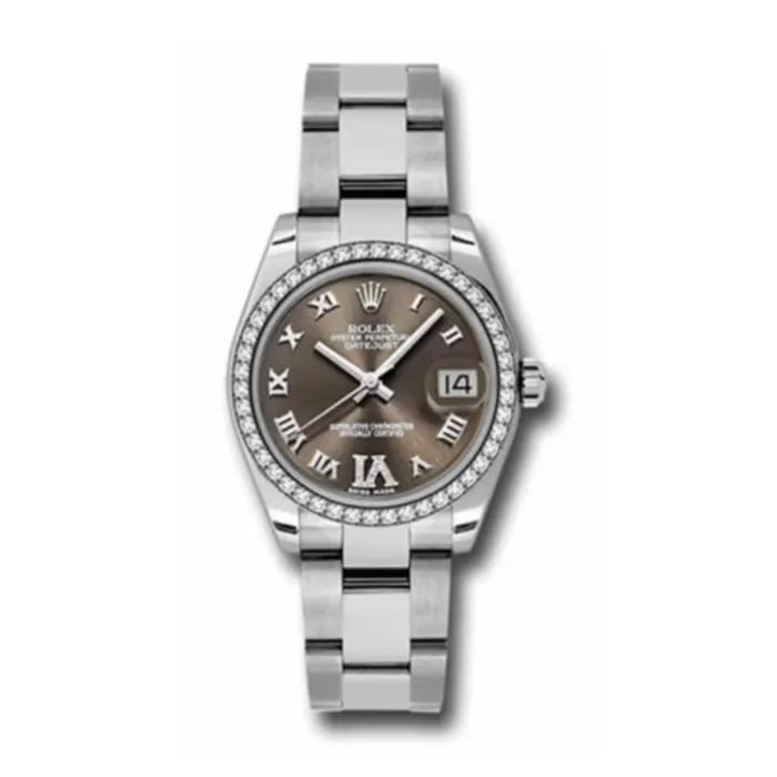 Rolex Datejust 31mm Ref 1783840026 Bronze Dial Diamond Bezel Stainless Steel Oyster Bracelet Womens Watch Rolex Bracelets Rolex Datejust 31mm Ref 1783840026 Bronze Dial Diamond Bezel Stainless Steel Oyster Bracelet Womens Watch Rolex Bracelets
