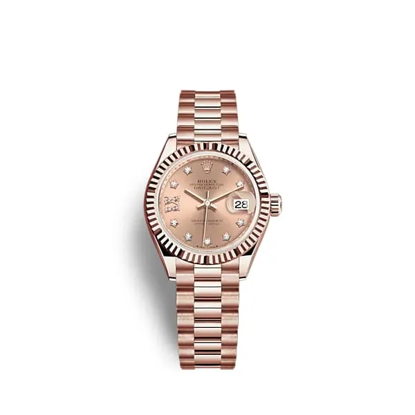 Rolex Lady Datejust 28mm Ref 2791750029 Rose Dial 18K Rose Gold President Bracelet Womens Watch Rolex Bracelets Rolex Lady Datejust 28mm Ref 2791750029 Rose Dial 18K Rose Gold President Bracelet Womens Watch Rolex Bracelets