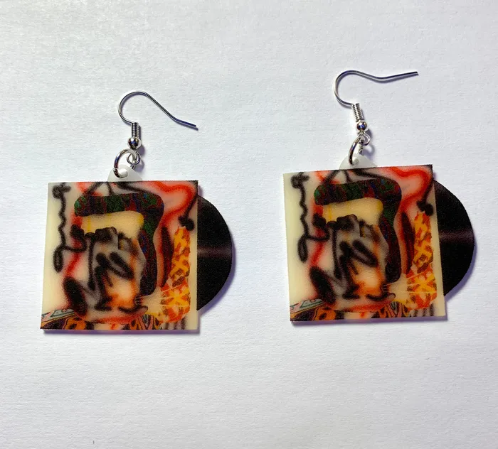 Sam Makes Things Earrings BENEE Hey U X Vinyl Album Handmade Earrings