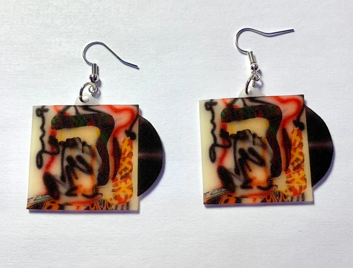 Sam Makes Things Earrings BENEE Hey U X Vinyl Album Handmade Earrings