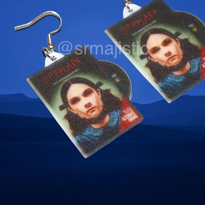 Sam Makes Things Earrings READY TO SHIP Orphan 2009 DVD 2D detailed Handmade Earrings