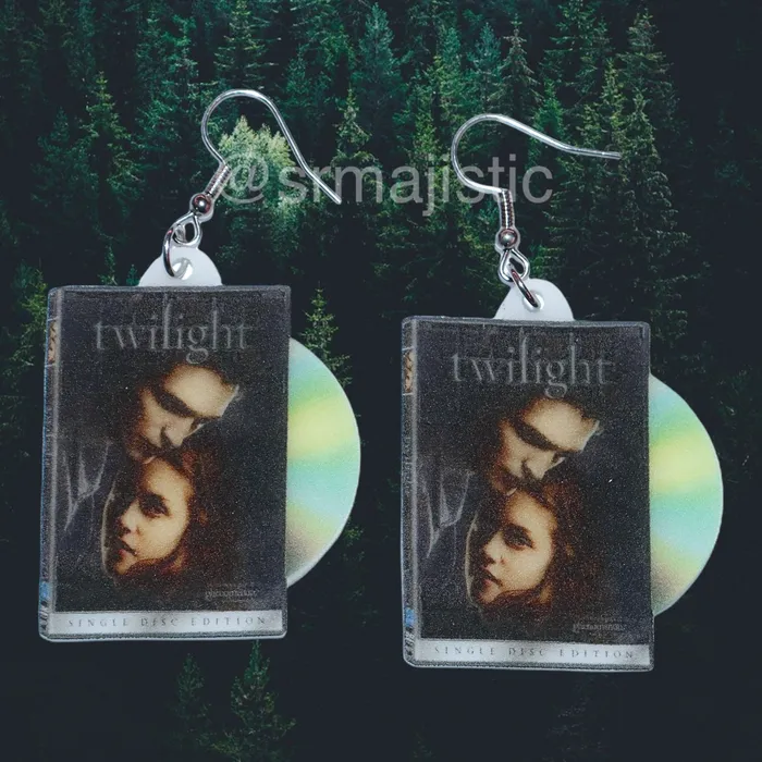 Sam Makes Things READY TO SHIP Twilight Movie Full Collection 2D DVD Handmade Earrings Earrings Sam Makes Things READY TO SHIP Twilight Movie Full Collection 2D DVD Handmade Earrings Earrings