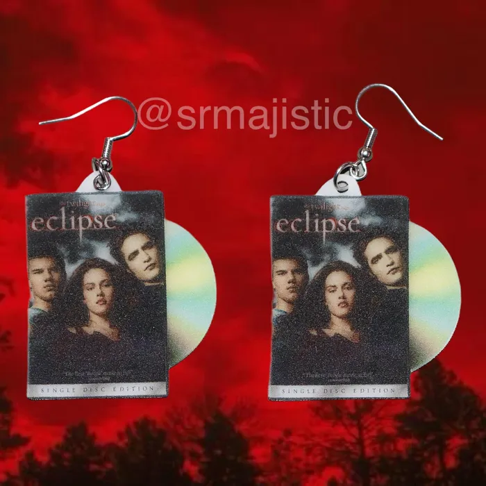 Sam Makes Things READY TO SHIP Twilight Movie Full Collection 2D DVD Handmade Earrings Earrings Sam Makes Things READY TO SHIP Twilight Movie Full Collection 2D DVD Handmade Earrings Earrings