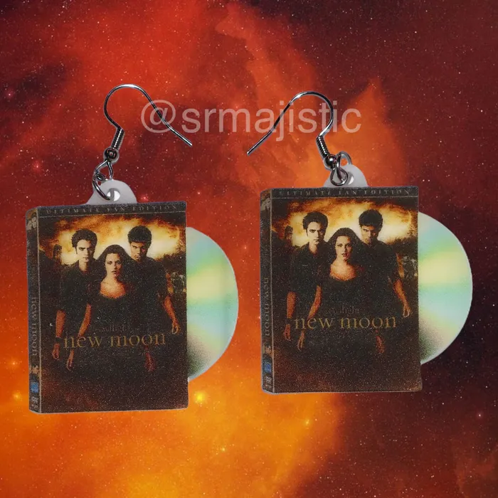 Sam Makes Things READY TO SHIP Twilight Movie Full Collection 2D DVD Handmade Earrings Earrings Sam Makes Things READY TO SHIP Twilight Movie Full Collection 2D DVD Handmade Earrings Earrings