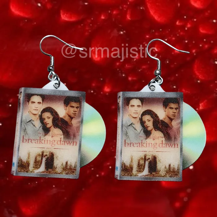 Sam Makes Things READY TO SHIP Twilight Movie Full Collection 2D DVD Handmade Earrings Earrings Sam Makes Things READY TO SHIP Twilight Movie Full Collection 2D DVD Handmade Earrings Earrings