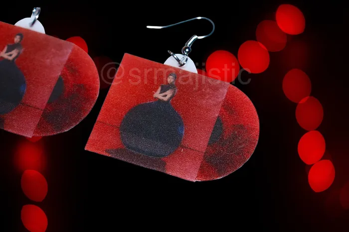 Sam Makes Things Rina Sawayama Hold the Girl Vinyl Album Handmade Earrings Earrings