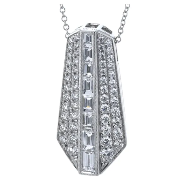 Simon G 18K White Gold Diamond Pendant Necklace Simon G Necklaces