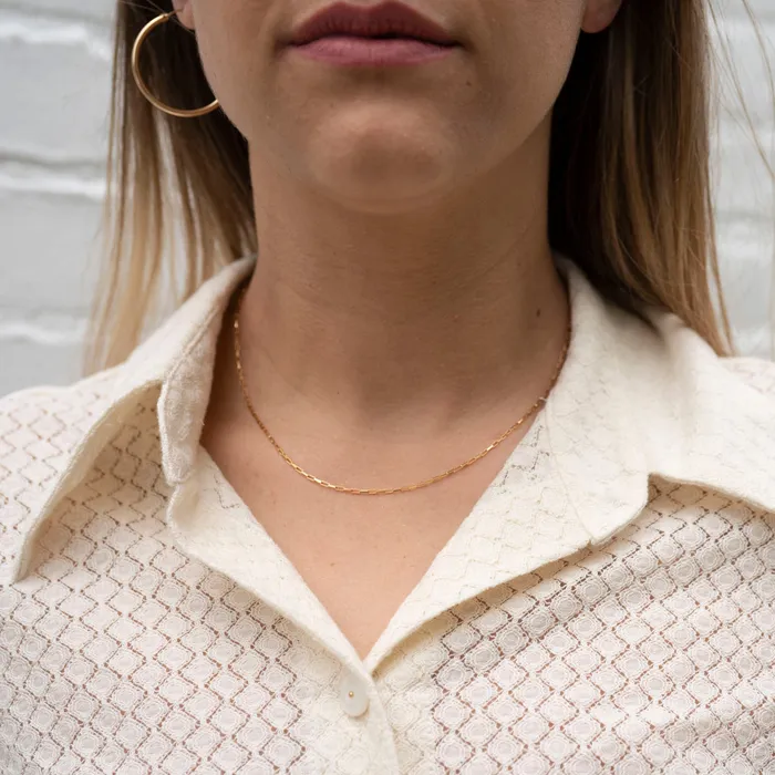 TheRoseGypsy Necklaces Gold Filled Thin Box Necklace