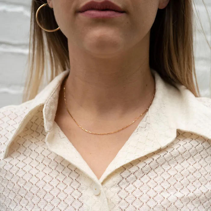 TheRoseGypsy Necklaces Gold Filled Thin Box Necklace