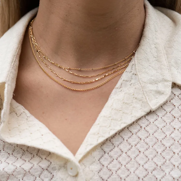 TheRoseGypsy Necklaces Gold Filled Thin Box Necklace