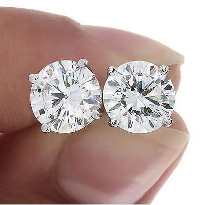 220 Ct Round Real Natural Earth Mined Diamond Studs Earring White Gold Women Jewelry GB Earrings 220 Ct Round Real Natural Earth Mined Diamond Studs Earring White Gold Women Jewelry GB Earrings