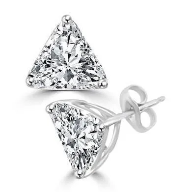 350 Carats Trillion Cut Genuine Natural Earth Mined Diamonds Women Studs Earrings Gold White GB Earrings 350 Carats Trillion Cut Genuine Natural Earth Mined Diamonds Women Studs Earrings Gold White GB Earrings