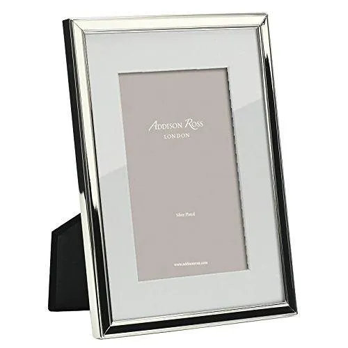 Addison Ross Rings Addison Ross SilverPlated 7x9 Picture Frame Mounted 5x7
