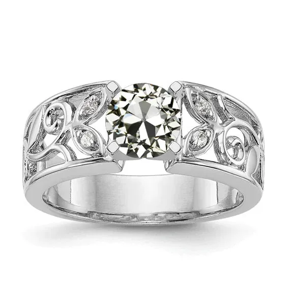 Art Nouveau Jewelry New Womens Ring Old Cut Natural Earth Mined Diamond Leaf Style HarryChadEntcom Rings Art Nouveau Jewelry New Womens Ring Old Cut Natural Earth Mined Diamond Leaf Style HarryChadEntcom Rings