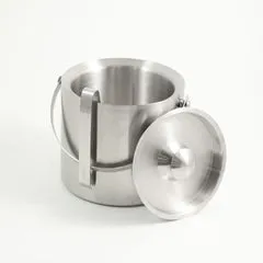 Bracelets Bey Berk Stainless Steel Double Wall Ice Bucket With Lid Tong