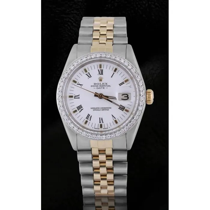 Bracelets GB Rolex Date Mens Watch Two Tone Jubilee Bracelet Diamond Bezel Bracelets GB Rolex Date Mens Watch Two Tone Jubilee Bracelet Diamond Bezel