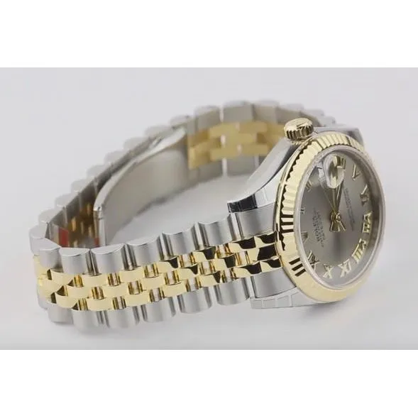 Bracelets GB Rolex Roman Dial Jubilee Bracelet Datejust Midsize Watch Ss Gold