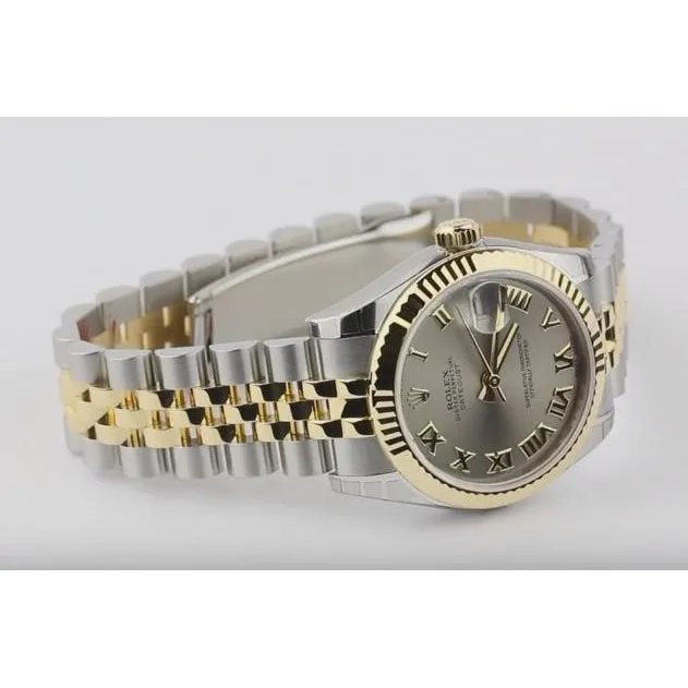 Bracelets GB Rolex Roman Dial Jubilee Bracelet Datejust Midsize Watch Ss Gold