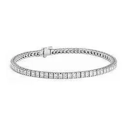 Bracelets Gorgeous White Round Tennis Bracelet Lady Gold Jewelry 7 Carats Natural Earth Mined Diamond GB Bracelets Gorgeous White Round Tennis Bracelet Lady Gold Jewelry 7 Carats Natural Earth Mined Diamond GB