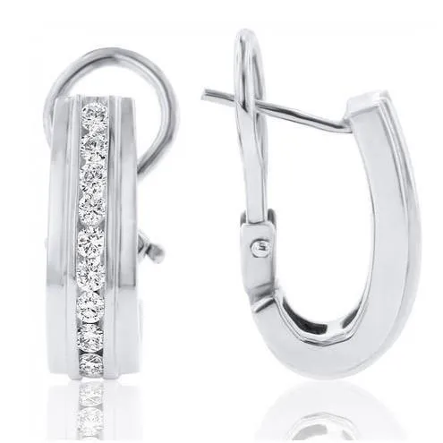 Earrings GB 270 Ct Round Cut F Vvs1 Natural Earth Mined Diamonds Women Hoop Earrings Gold White 14K Earrings GB 270 Ct Round Cut F Vvs1 Natural Earth Mined Diamonds Women Hoop Earrings Gold White 14K