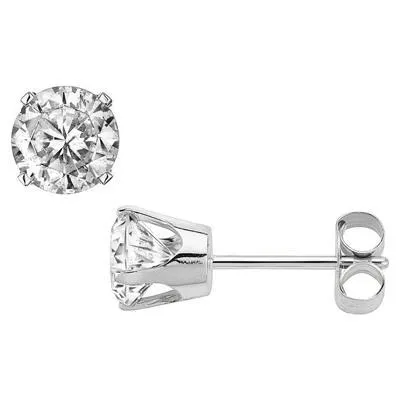 Earrings GB 380 Ct Gorgeous Round Cut Natural Earth Mined Diamonds Ladies Studs Earrings White Gold Earrings GB 380 Ct Gorgeous Round Cut Natural Earth Mined Diamonds Ladies Studs Earrings White Gold
