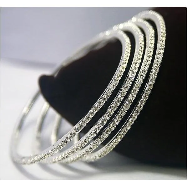 Earrings Round Natural Earth Mined Diamond 2 Carats White Gold 14K Women Bangle Fine Jewelry GB Earrings Round Natural Earth Mined Diamond 2 Carats White Gold 14K Women Bangle Fine Jewelry GB
