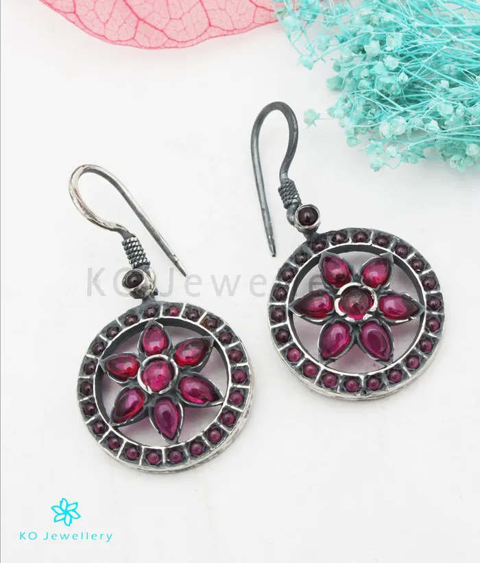 Earrings Silversmith The Samanvaya Silver Earrings RedOxidised