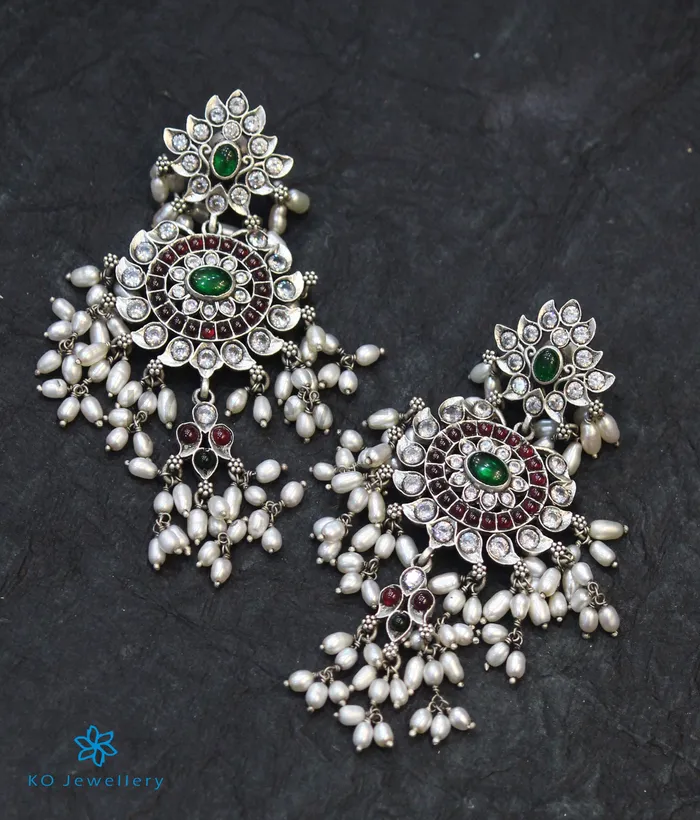 Earrings Silversmith The Shloka Silver Earrings Oxidised