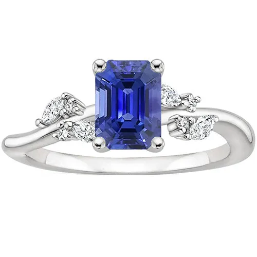 Engagement Ring White Gold Emerald Blue Sapphire Natural Earth Mined Diamond 4 Carats HarryChadEntcom Rings Engagement Ring White Gold Emerald Blue Sapphire Natural Earth Mined Diamond 4 Carats HarryChadEntcom Rings
