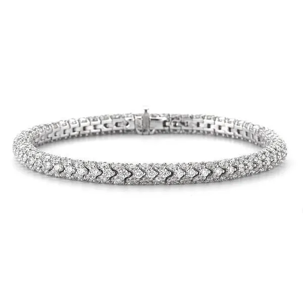 GB Bracelets 12 Carats Round Natural Earth Mined Diamond Bracelet White Gold Jewelry New Sparkling GB Bracelets 12 Carats Round Natural Earth Mined Diamond Bracelet White Gold Jewelry New Sparkling