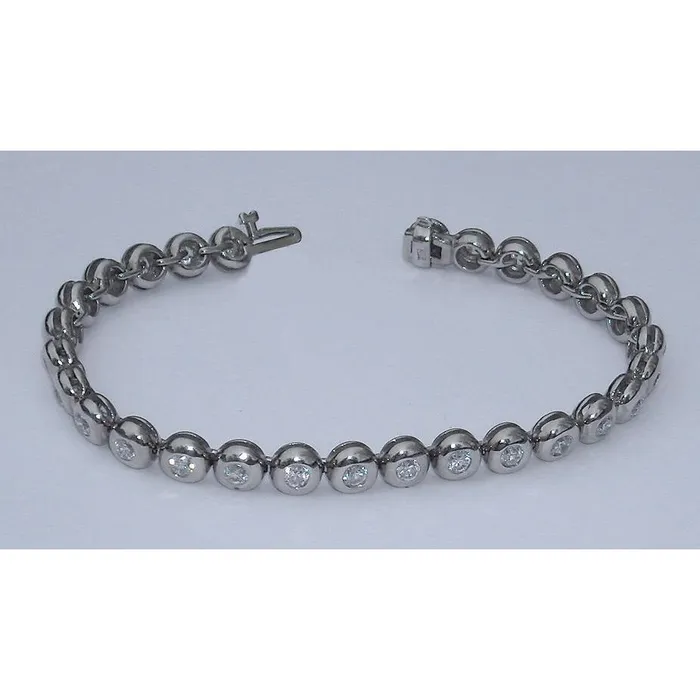 GB Bracelets 560 Carats Real Natural Earth Mined Diamond Tennis Bracelet Vs Full Bezel