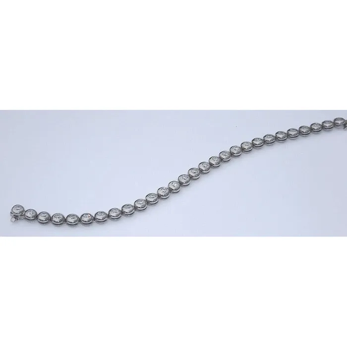 GB Bracelets 560 Carats Real Natural Earth Mined Diamond Tennis Bracelet Vs Full Bezel