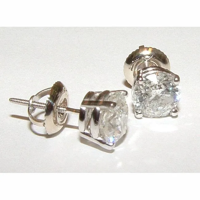 GB Earrings 140 Carats Natural Earth Mined Diamond Studs Earrings New Gorgeous GB Earrings 140 Carats Natural Earth Mined Diamond Studs Earrings New Gorgeous