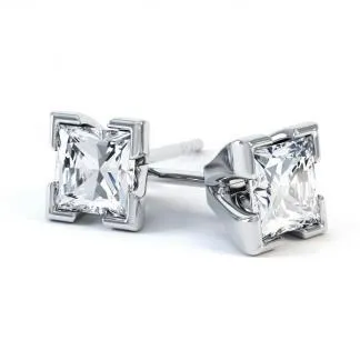 GB Earrings Sparkling Prong Set Princess Cut 350 Ct Natural Earth Mined Diamonds Studs Earrings GB Earrings Sparkling Prong Set Princess Cut 350 Ct Natural Earth Mined Diamonds Studs Earrings