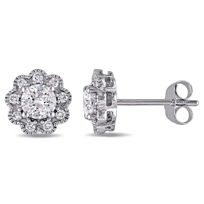 GB Earrings Women Studs Earrings 320 Carats Round Cut Natural Earth Mined Diamonds Pave Halo Gold 14K GB Earrings Women Studs Earrings 320 Carats Round Cut Natural Earth Mined Diamonds Pave Halo Gold 14K