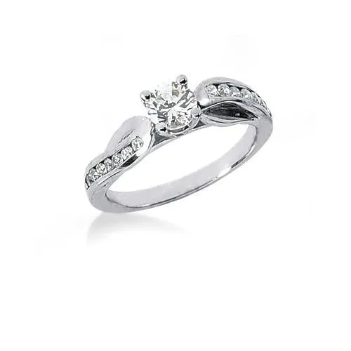 GB Natural Earth Mined Diamond Engagement Ring Set 190 Carats White Gold 14K Rings GB Natural Earth Mined Diamond Engagement Ring Set 190 Carats White Gold 14K Rings