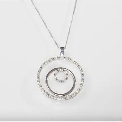 GB Necklaces 1 Carat Round Natural Earth Mined Diamonds Circle Pendant 14K White Gold GB Necklaces 1 Carat Round Natural Earth Mined Diamonds Circle Pendant 14K White Gold