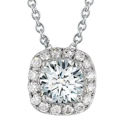 GB Necklaces Genuine Natural Earth Mined Diamond Necklace Halo Pendant 250 Carats White Gold 14K GB Necklaces Genuine Natural Earth Mined Diamond Necklace Halo Pendant 250 Carats White Gold 14K