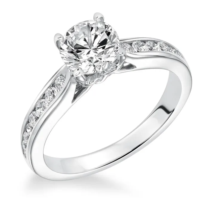 GB Rings 275 Carats Solitaire With Accent Natural Earth Mined Diamonds Wedding Ring White Gold GB Rings 275 Carats Solitaire With Accent Natural Earth Mined Diamonds Wedding Ring White Gold