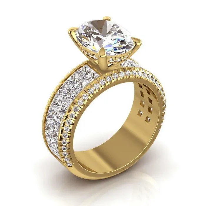 GB Rings Natural Earth Mined Diamond Engagement Ring Oval Center 695 Carats Yellow Gold 14K GB Rings Natural Earth Mined Diamond Engagement Ring Oval Center 695 Carats Yellow Gold 14K
