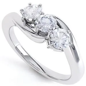 GB Rings Three Stone 225 Carats Round Cut Genuine Natural Earth Mined Diamond Wedding Ring GB Rings Three Stone 225 Carats Round Cut Genuine Natural Earth Mined Diamond Wedding Ring