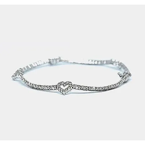 GB Round Natural Earth Mined Diamond Tennis Bracelet 250 Carats F G VS1 White Gold 14K Bracelets GB Round Natural Earth Mined Diamond Tennis Bracelet 250 Carats F G VS1 White Gold 14K Bracelets